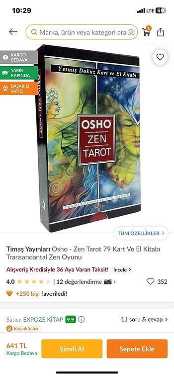 OSHO ZEN TAROT KARTLARI