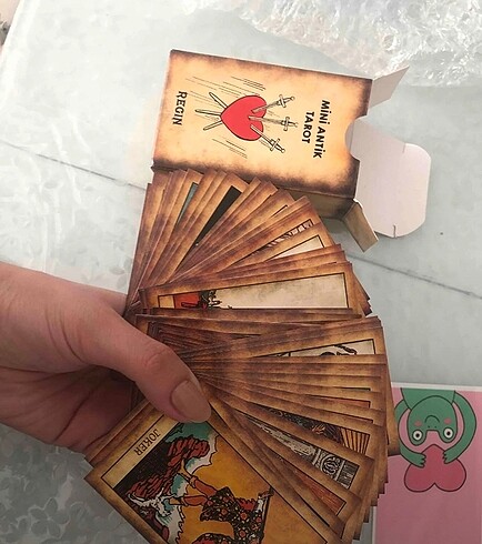 Beden MİNİ ANTİK TAROT KARTI
