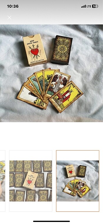  MİNİ ANTİK TAROT KARTI