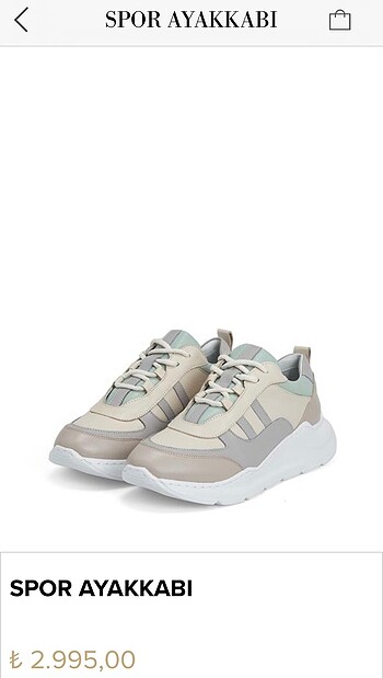 38 Beden Vakko deri sneaker