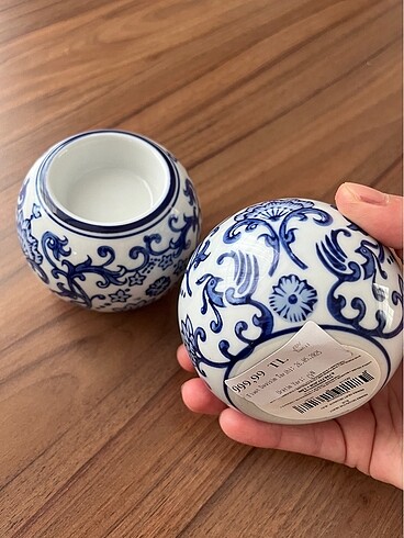 Madame Coco 2 adet blue blance mumluk