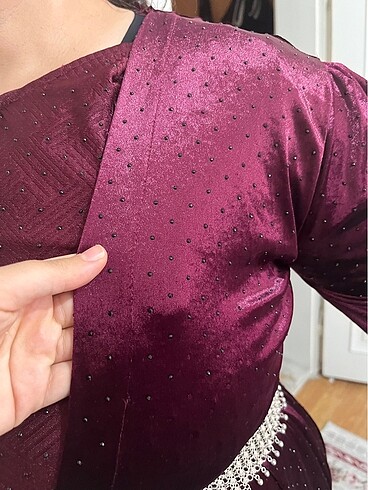 xxl Beden bordo Renk Kiras fistan