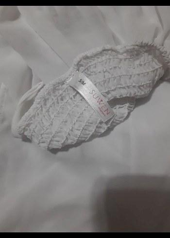 Uzun Beyaz pareo - Görsel 3