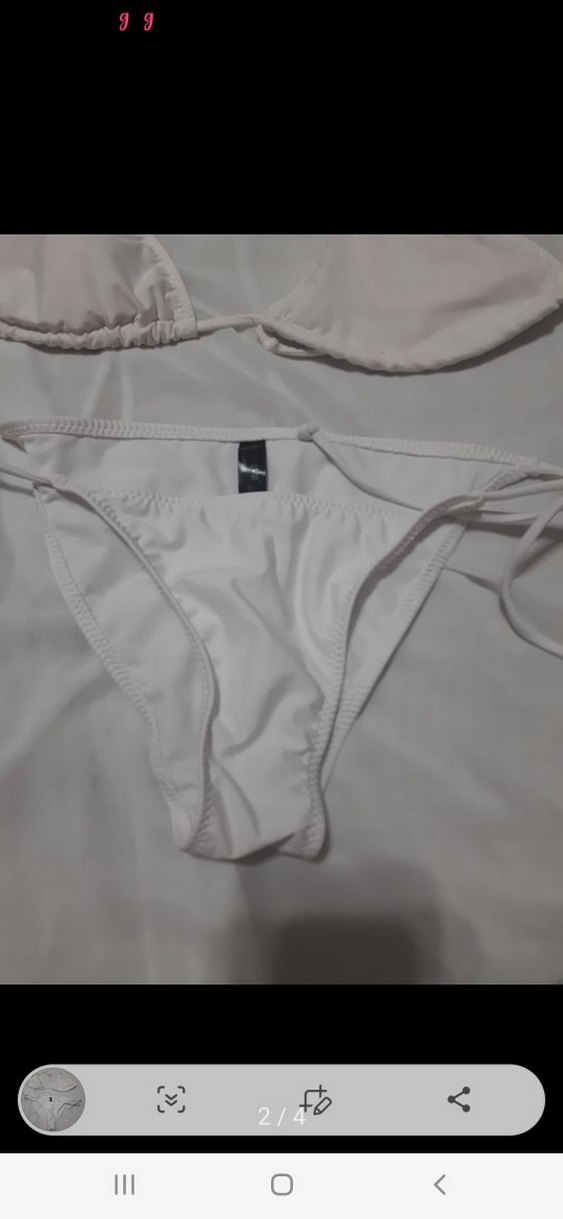 Beyaz İpli Kadın Bikini Takımı - Görsel 2