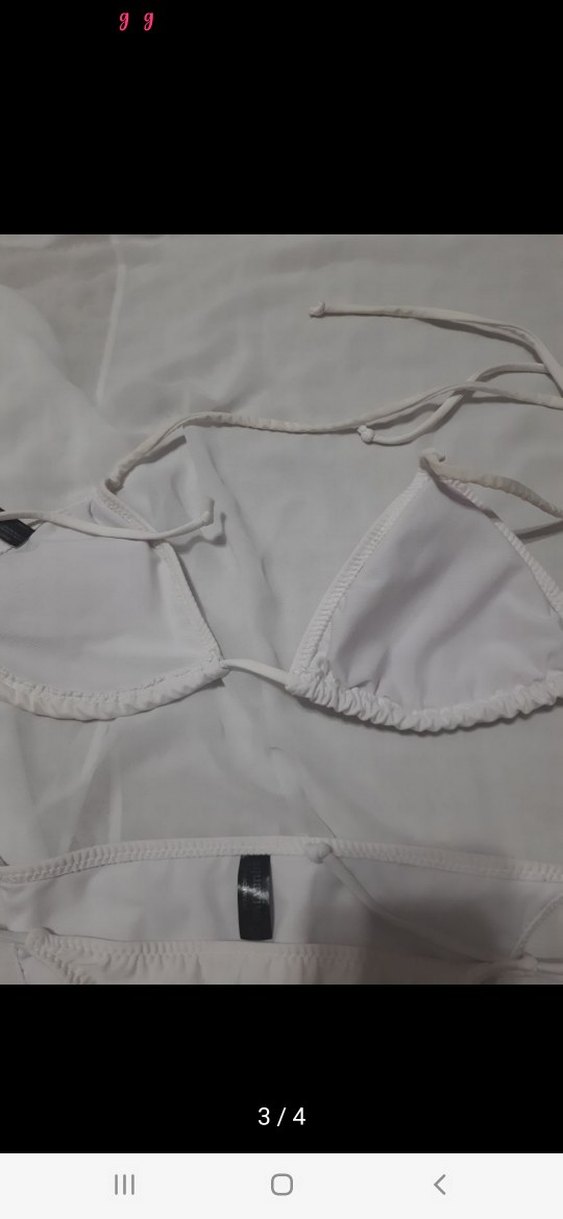 Beyaz İpli Kadın Bikini Takımı - Görsel 3