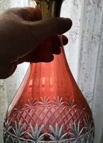 Beden bordo Renk ÇEKOSLAVAK BOHEMİA KADEH