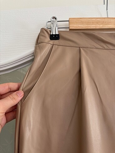 40 Beden camel Renk Deri pantolon