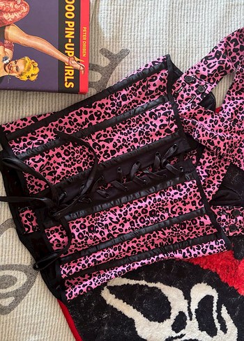 Hell Bunny Gothic Y2k Lolita Punk Korse - Görsel 4