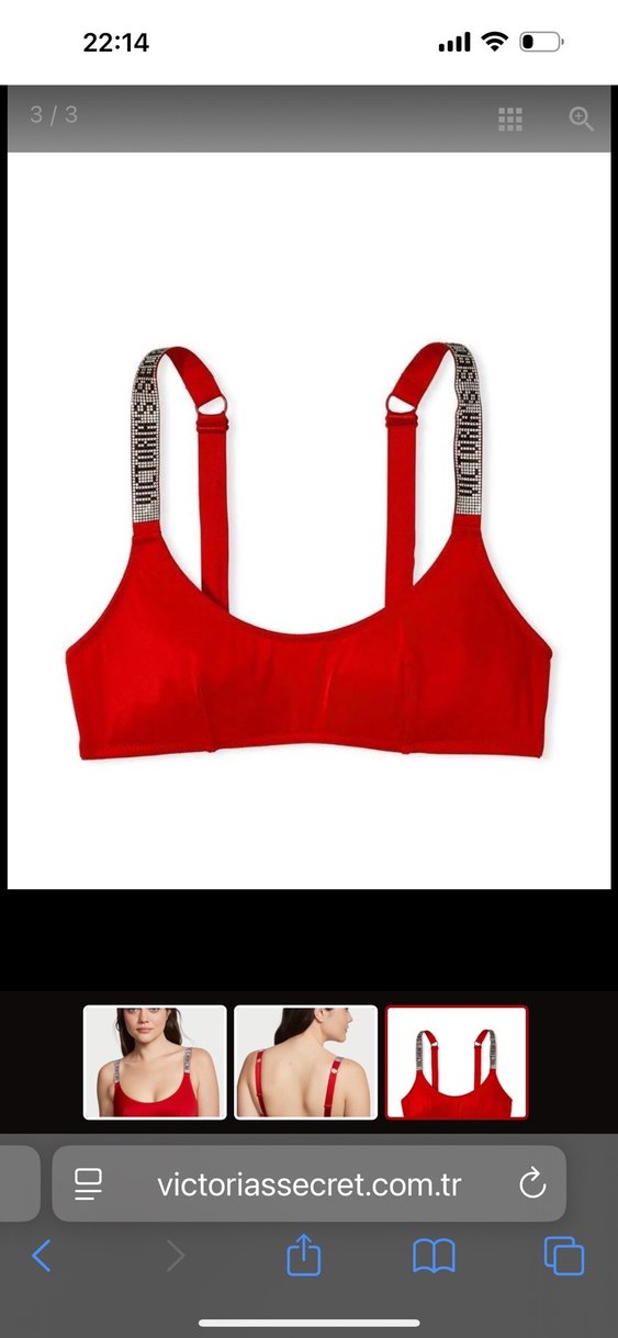 Victorias secret tease taşlı retro saten - Görsel 2