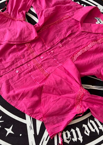 Vintage y2k lolita coquette hot pink - Görsel 4