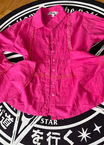 Vintage y2k lolita coquette hot pink - Görsel 7