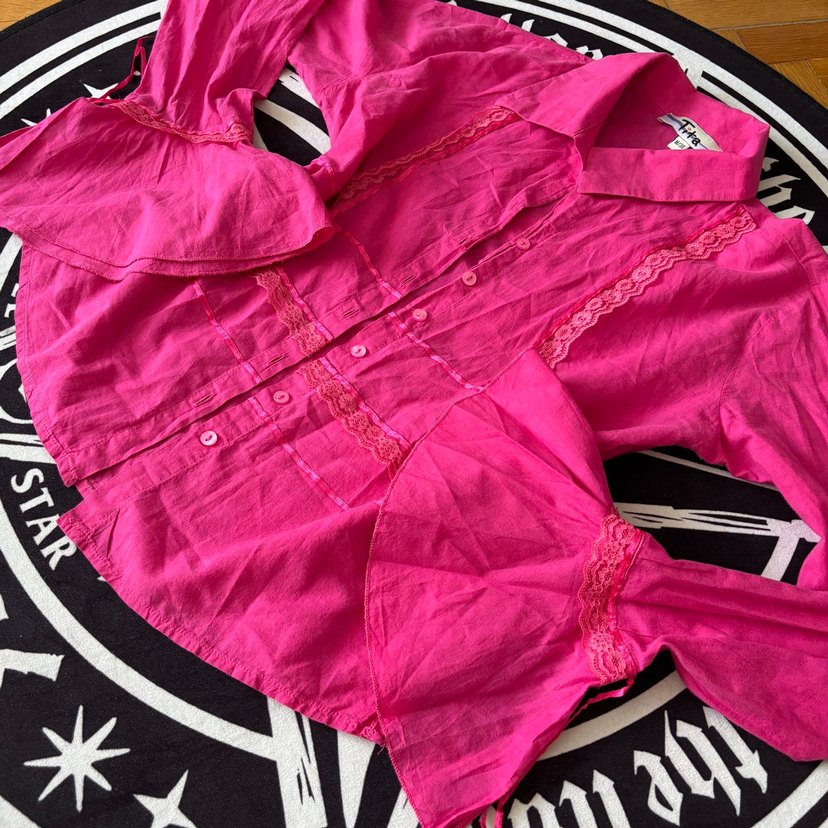 Vintage y2k lolita coquette hot pink - Görsel 5