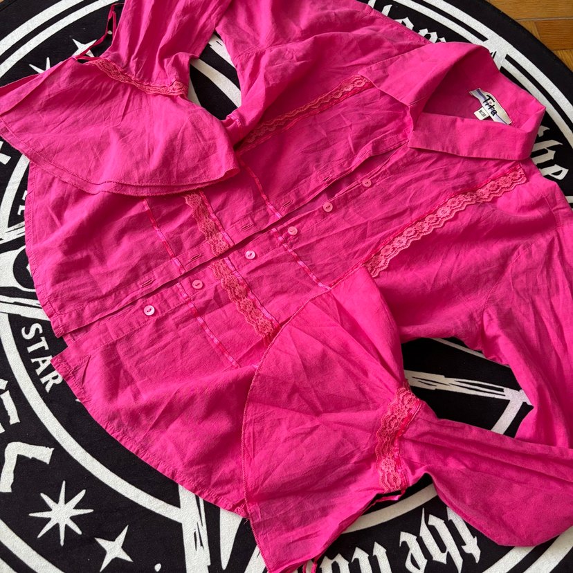 Vintage y2k lolita coquette hot pink - Görsel 3