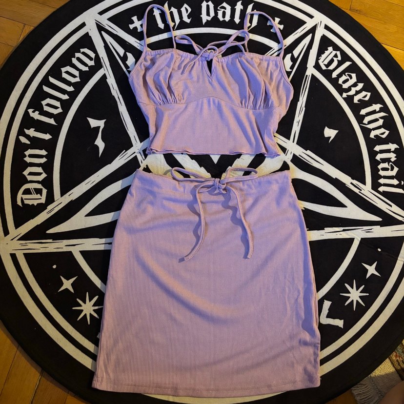 Y2k lolita fairy ikili mini takım XS - Görsel 2