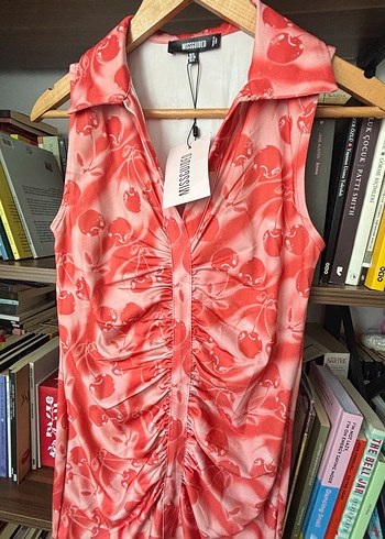Missguided cherry y2k retro mini elbise - Görsel 6