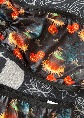 Karanlık Temalı Baskılı Gotik Kadın İç Çamaşırı - Görsel 4