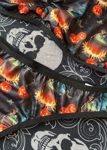 Karanlık Temalı Baskılı Gotik Kadın İç Çamaşırı - Görsel 5