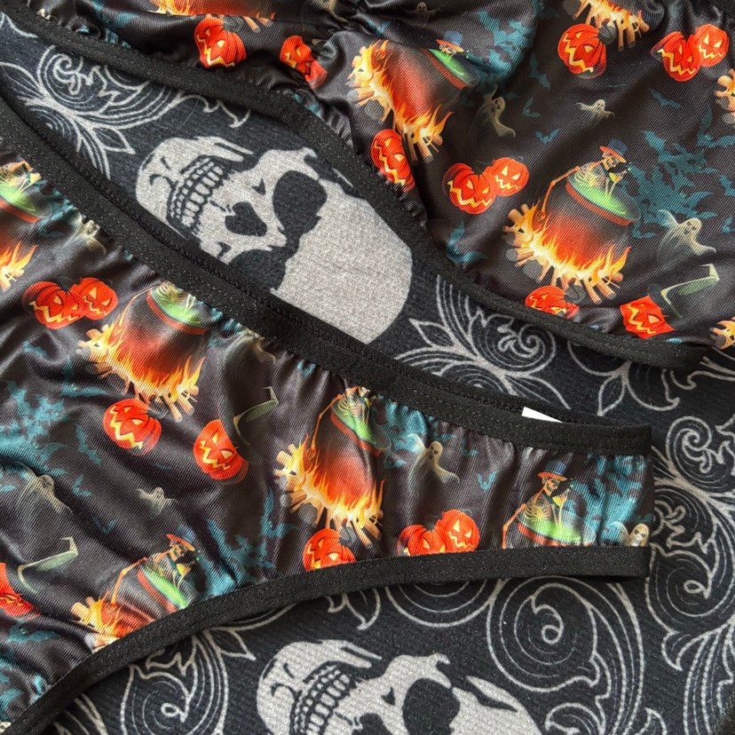 Karanlık Temalı Baskılı Gotik Kadın İç Çamaşırı - Görsel 5