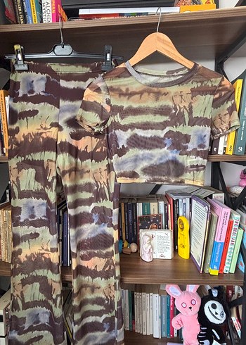 Transparan tül kamuflaj beach takım XS - Görsel 4