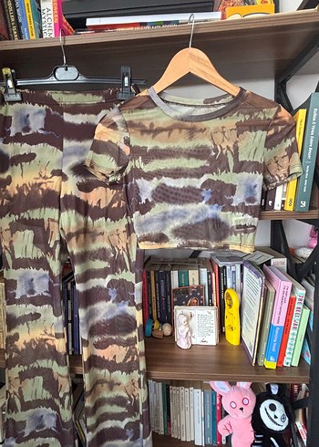 Transparan tül kamuflaj beach takım XS - Görsel 3