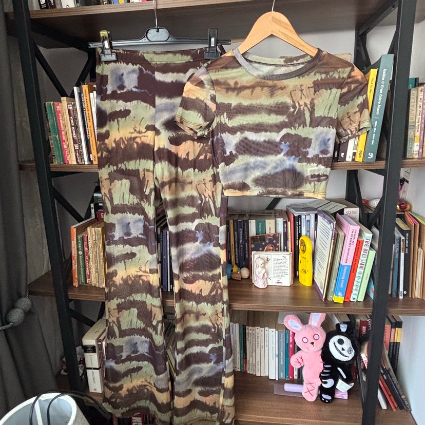 Transparan tül kamuflaj beach takım XS - Görsel 2