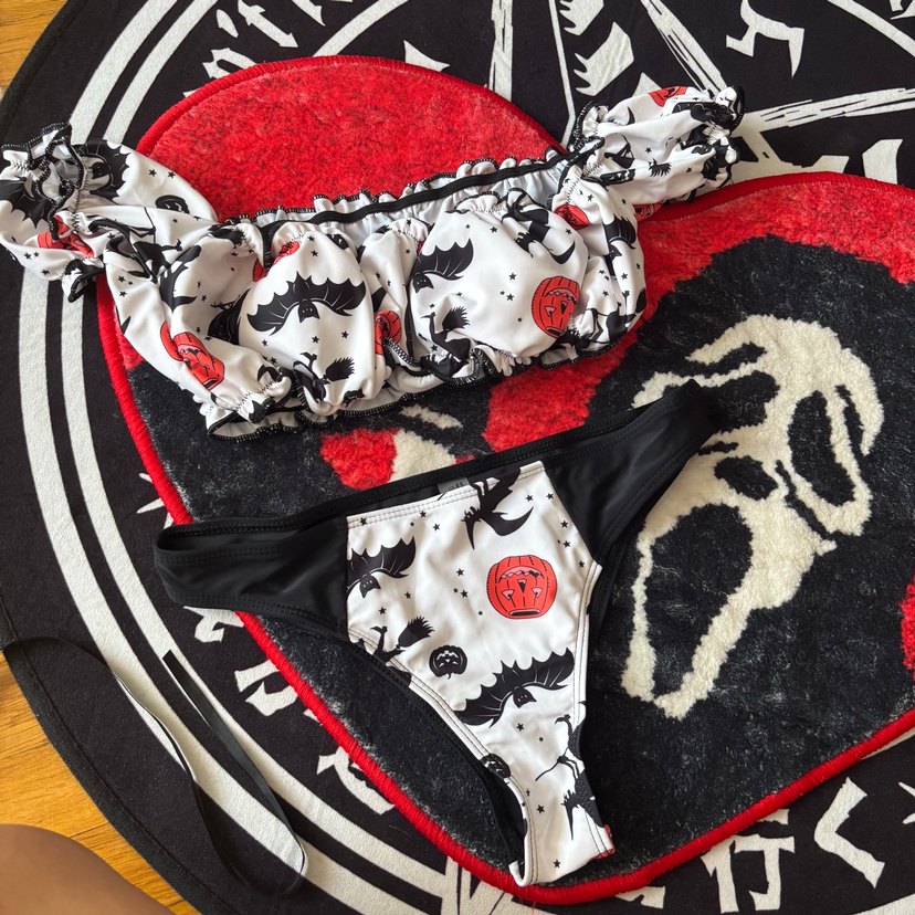 Retro gothic bat vampire emo halloween - Görsel 3