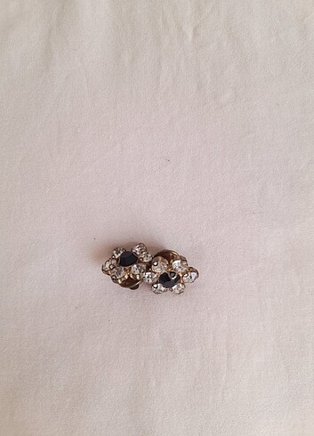 Taşlı çiçek broş - Görsel 2