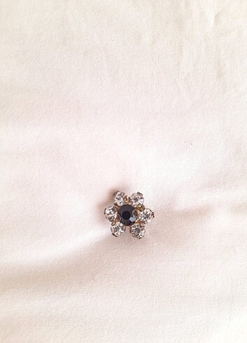 Taşlı çiçek broş - Görsel 3