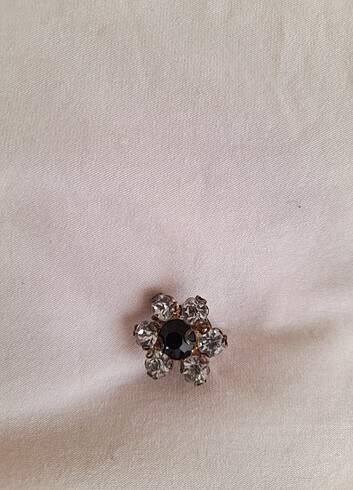 Taşlı çiçek broş - Görsel 4