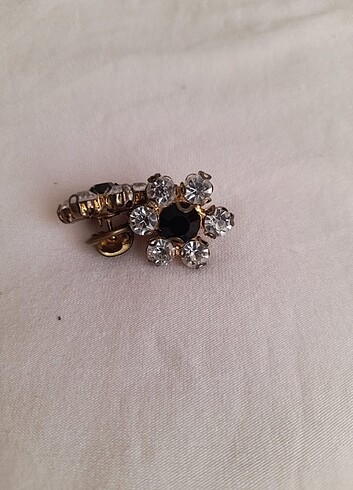 Taşlı çiçek broş - Görsel 5