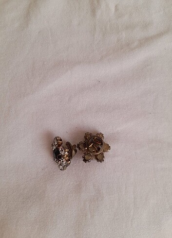Taşlı çiçek broş - Görsel 6