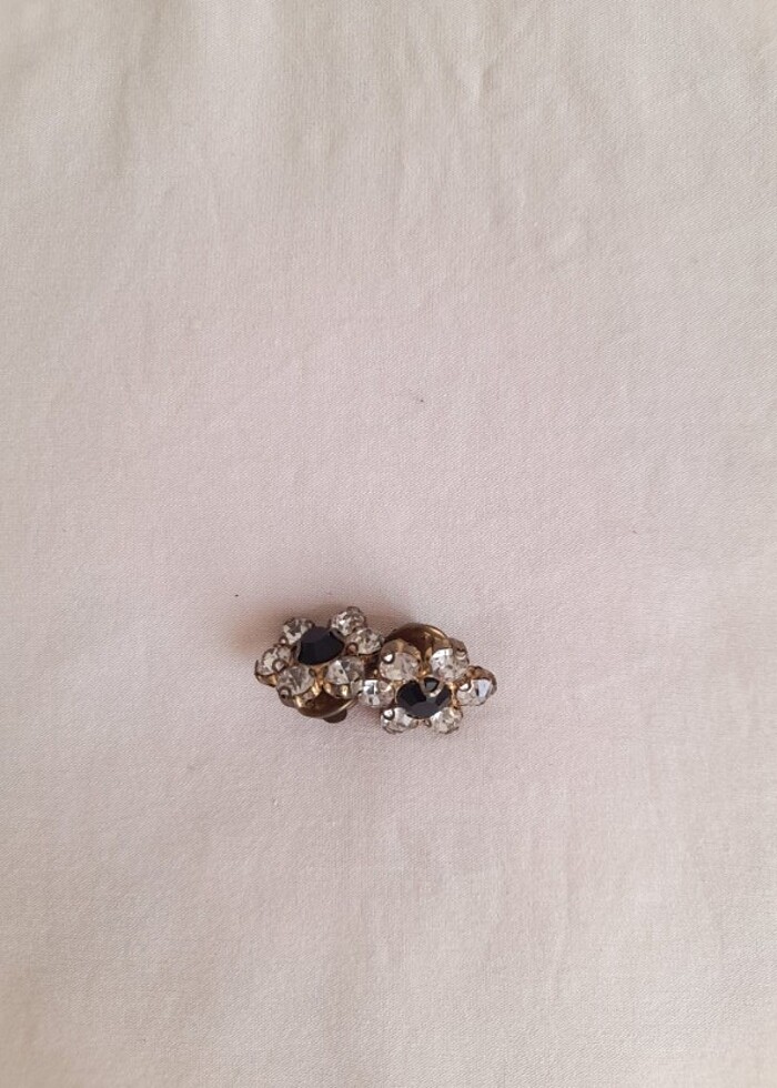 Taşlı çiçek broş - Görsel 2