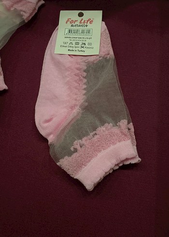 Pembe üstü tül çoraplar .Kampanyalı çoraplar - Görsel 2