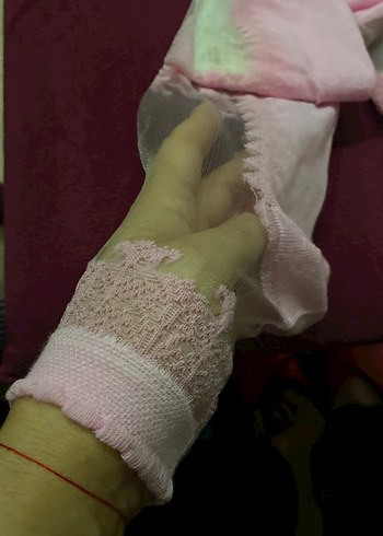 Pembe üstü tül çoraplar .Kampanyalı çoraplar - Görsel 5