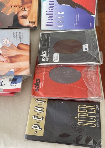 Camel Renkli, Baskılı, Süper İnce Çorap - Görsel 7