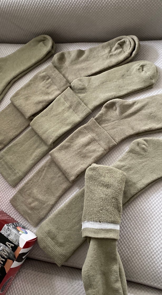 Haki Renkli Erkek havlu Çorapları - Görsel 4