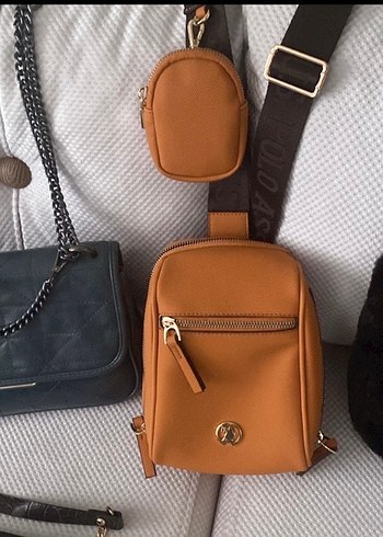 Kahverengi Deri Kadın Çanta Tokalı - Görsel 2