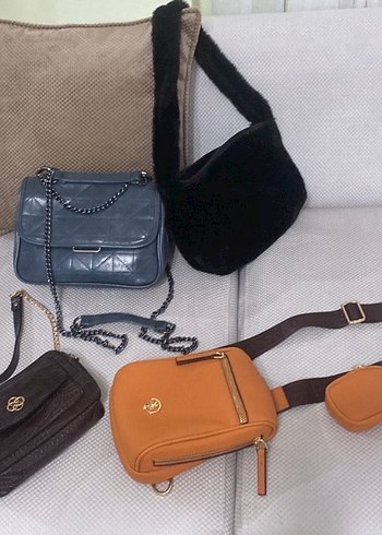 Kahverengi Deri Kadın Çanta Tokalı - Görsel 6