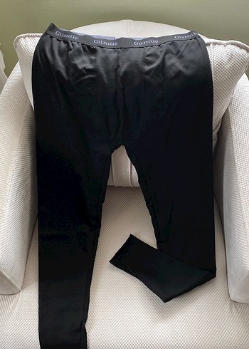 Erkek Siyah Termal Biker Pantolon tayt - Görsel 4