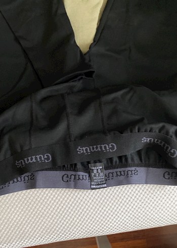 Erkek Siyah Termal Biker Pantolon tayt - Görsel 6