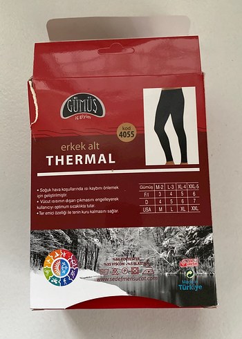 Erkek Siyah Termal Biker Pantolon tayt - Görsel 3