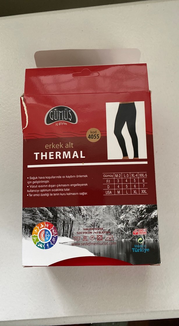 Erkek Siyah Termal Biker Pantolon tayt - Görsel 3