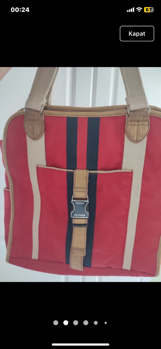 Orjinal marka Tokalı Kırmızı Kadın Çanta - Görsel 2