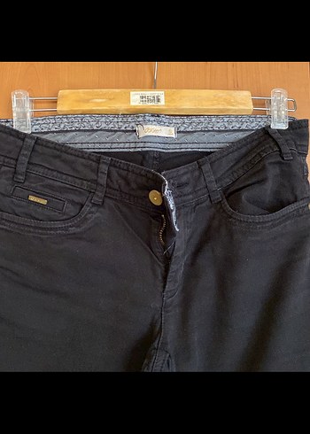 Siyah Kadın geniş Paça OXXO Pantolon - Görsel 4