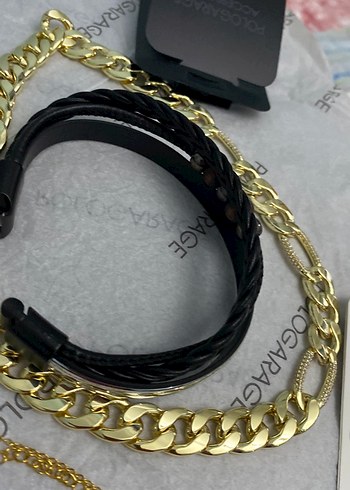 Altın Renk Mini Zincir Detaylı Bohem Kolye - Görsel 9