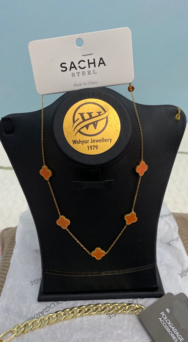 Altın Renk Mini Zincir Detaylı Bohem Kolye - Görsel 2