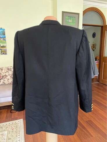 xl Beden siyah Renk Siyah düğme detaylı uzun ceket özel dikim ölçüleri dikkate alara