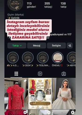 Gelinlik ürünü