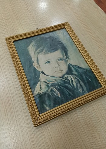 antika resim ağlayan çocuk - Görsel 6