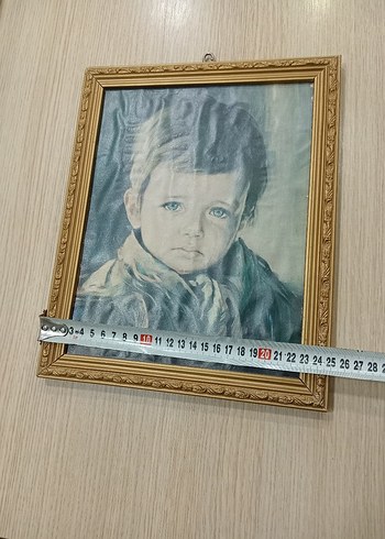 antika resim ağlayan çocuk - Görsel 2